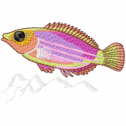 Fishes Embroidery Design 12 Fishes Embroidery Design 12